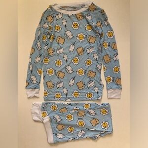 NWOT Little Sleepies Blue Breakfast Buddies Two-Piece Pajama Set